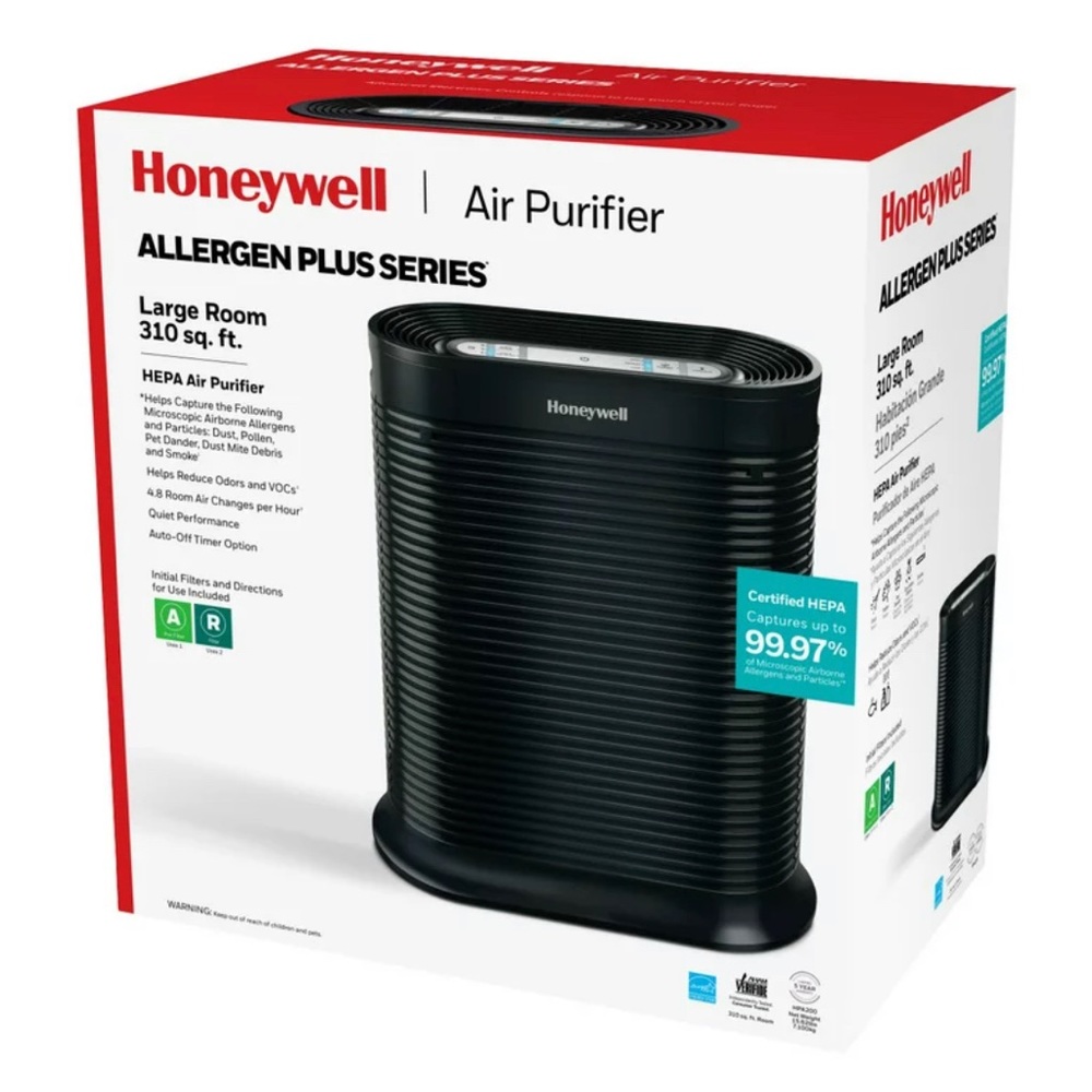 Honeywell HPA3100 True HEPA Allergen Remover Air Purifier Extra Large Rooms